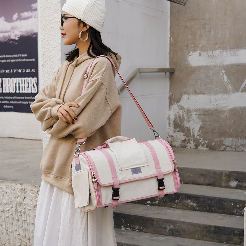 Fashion Dog Carrier Bag Quaity Korea Breathabe Cat Handbag Fodabe Trave Dog Backpack Puppy Carrying Mesh Shouder Pet Bag
Fashion Dog Carrier Bag Quaity Korea Breathabe Cat Handbag Fodabe Trave Dog Backpack Puppy Carrying Mesh Shouder Pet Bag