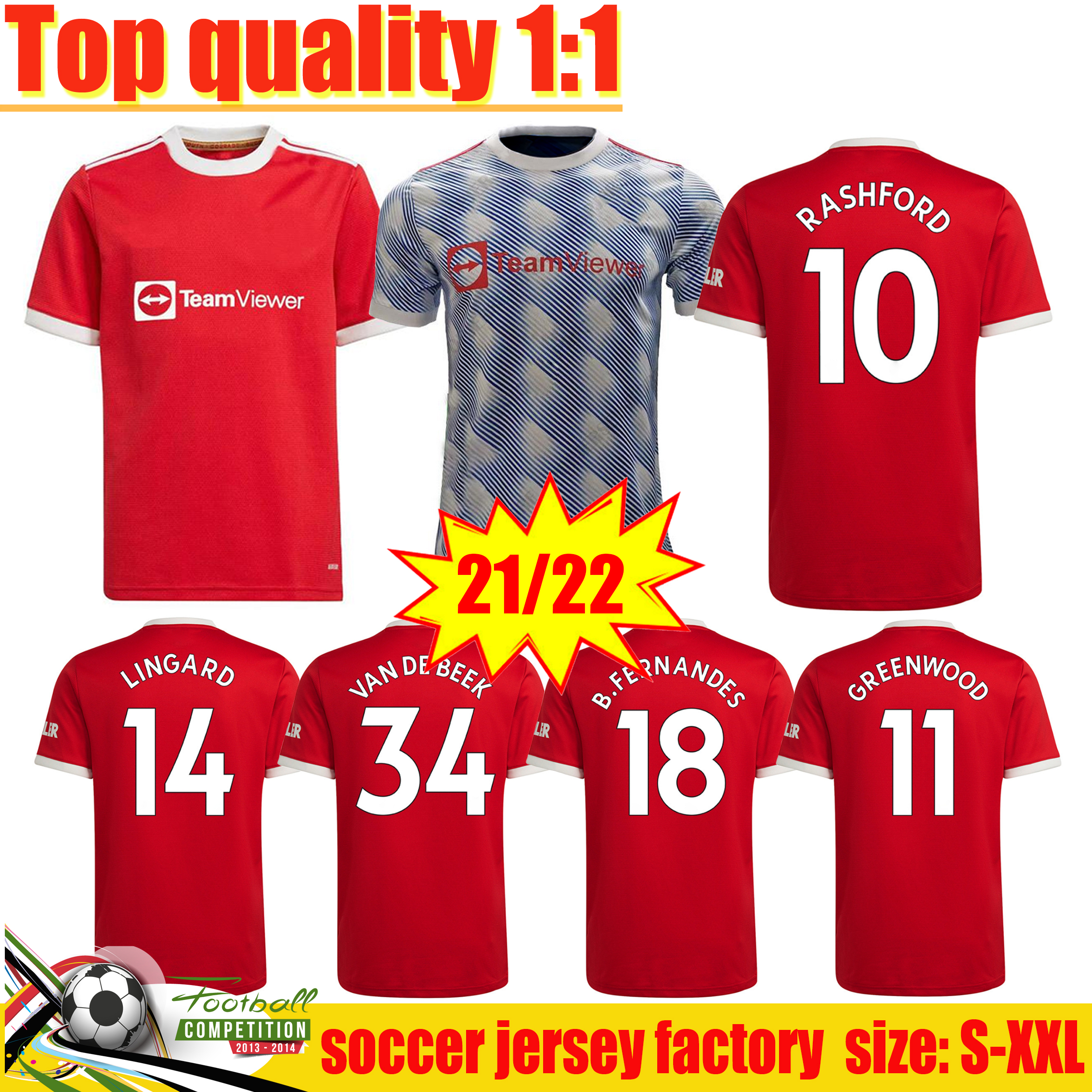 Fans Player verison 21/22 Soccer Jerseys UNITED CAVANI Camiseta futbol 2021 2022 VAN DE BEEK B. FERNANDES RASHFORD Men football shirts, Away+patch
Fans Player verison 21/22 Soccer Jerseys UNITED CAVANI Camiseta futbol 2021 2022 VAN DE BEEK B. FERNANDES RASHFORD Men football shirts, Away+patch
