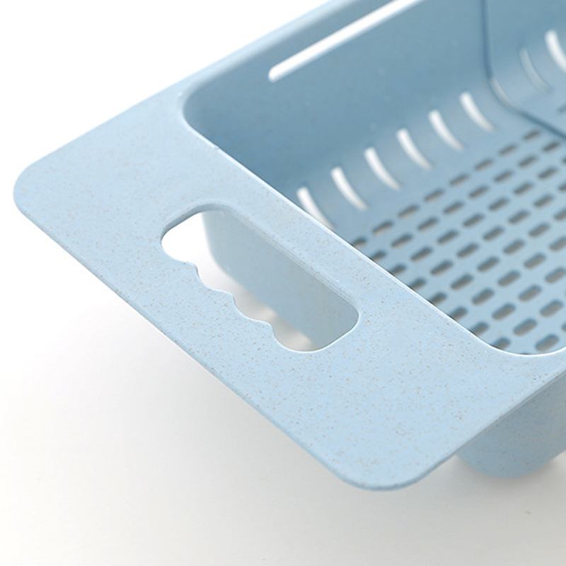 Adjustable Fruit And Vegetable Basket Drainer, Sink Drain Rack, Fruit Drying Rack, Kitchen Storage Basket Kitchens Basin