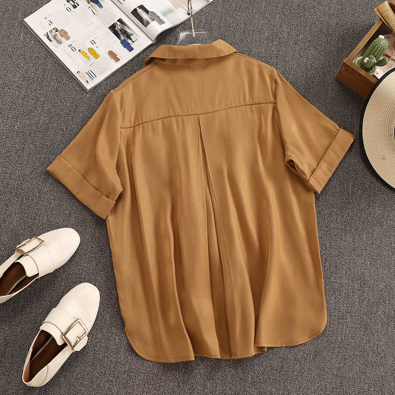 DEAT Women Lapel Short Sleeve Asymmetrical Shorts Arrivals Two Piece Set Temperament Fashion Spring Summer 11D767 210709
