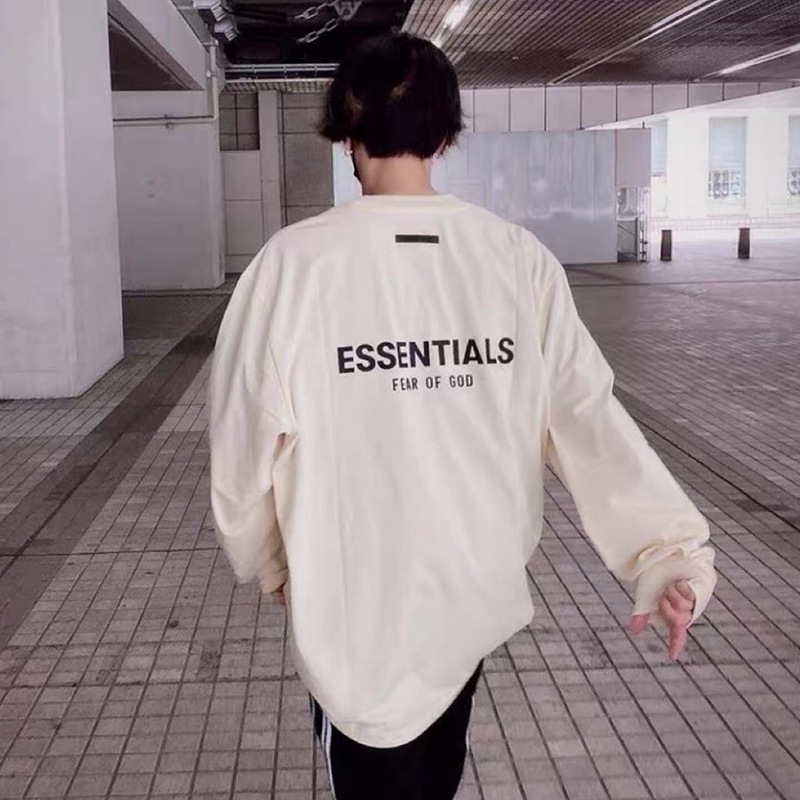 Fear of God essentials multi thread new high street fog loose long sleeve bottomed shirt trend t-shirt men, Black
Fear of God essentials multi thread new high street fog loose long sleeve bottomed shirt trend t-shirt men, Black