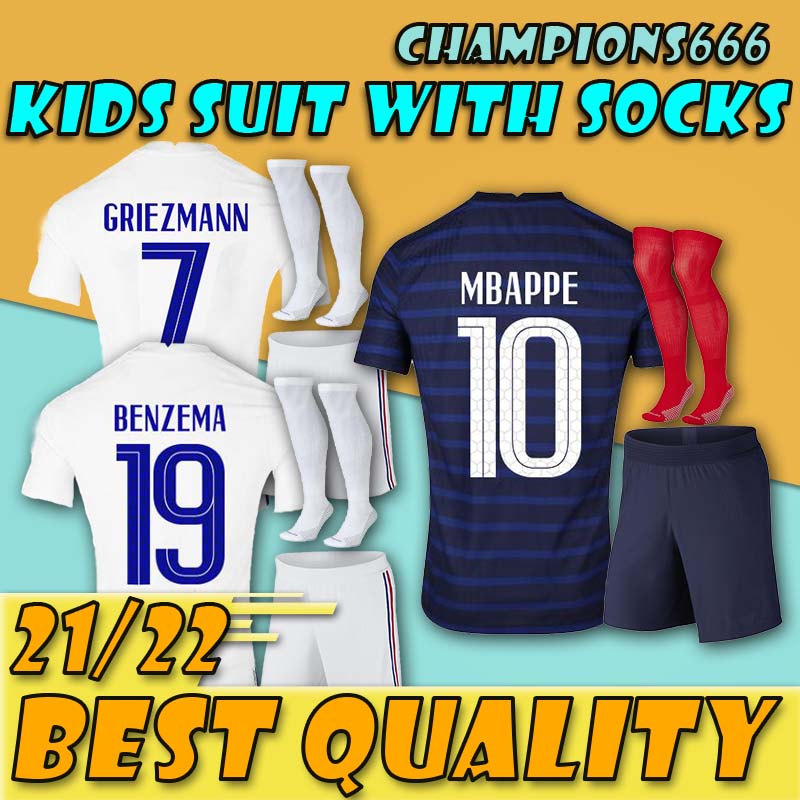 What's !!!2021 2 Stars soccer Thailand GRIEZMANN MBAPPE POGBA football shirts 13 KANTE Jerseys kids suit with sock, Black
What's !!!2021 2 Stars soccer Thailand GRIEZMANN MBAPPE POGBA football shirts 13 KANTE Jerseys kids suit with sock, Black