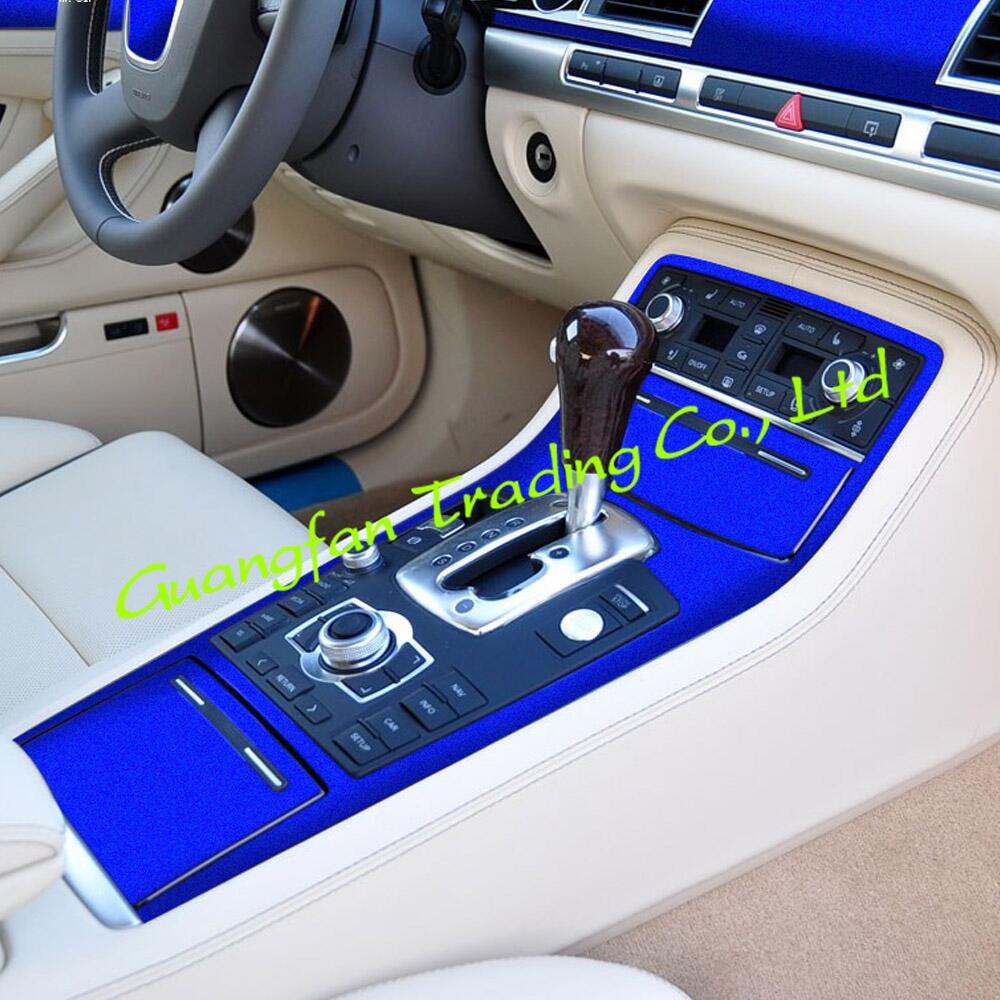 For Audi A8 D3 2003-2010 Car-Styling 3D 5D Carbon Fiber Car Interior Center Console Color Change Molding Sticker Decals