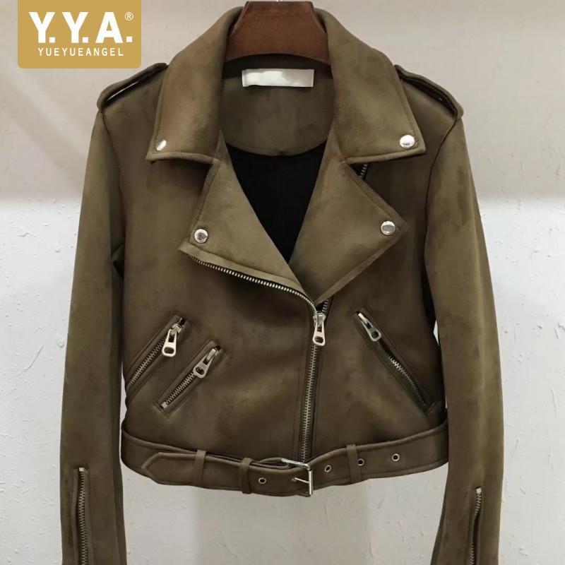 Women's Jackets Streetwear Women Suede Short Coat Solid Color Slim Biker Fashion Office Lady Pockets Zipper Full Sleeve Outerwear XS-XL, Black;brown
Women's Jackets Streetwear Women Suede Short Coat Solid Color Slim Biker Fashion Office Lady Pockets Zipper Full Sleeve Outerwear XS-XL, Black;brown