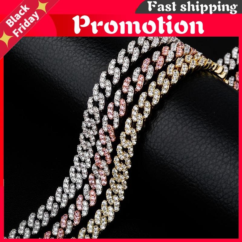 Chains 8mm Fashion Miami Cuban Necklace Full Iced Out Cubic Zirconia Hop Rapper Rock Jewelry Gift, Silver
Chains 8mm Fashion Miami Cuban Necklace Full Iced Out Cubic Zirconia Hop Rapper Rock Jewelry Gift, Silver