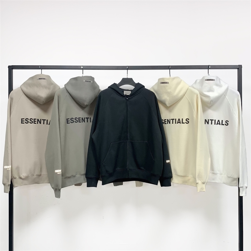 Right version fear of God multi thread essentials letter sweater fog high street zipper cardigan coat, White
Right version fear of God multi thread essentials letter sweater fog high street zipper cardigan coat, White