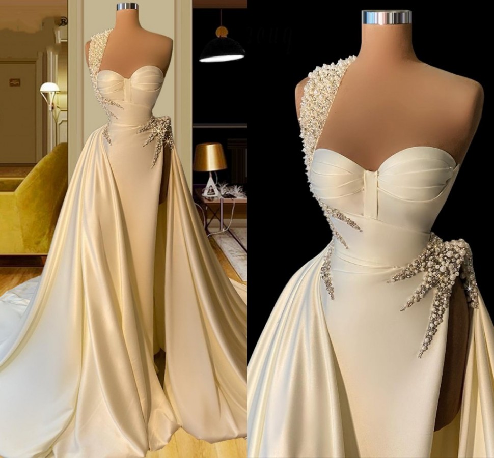 Luxury White Long Evening Dresses Women One Shoulder Pearls Beading Side Slit Prom Gowns Occasion Vestidos De Fiesta robe de soiree 2022, Orange
Luxury White Long Evening Dresses Women One Shoulder Pearls Beading Side Slit Prom Gowns Occasion Vestidos De Fiesta robe de soiree 2022, Orange