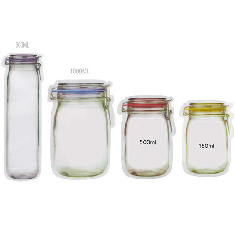 Portable Jar Mason Zipper Reusable vaccum compression Bags Snack Bag Saver Leak proof Sand Food vacuum Storage Good For Bags Travel
Portable Jar Mason Zipper Reusable vaccum compression Bags Snack Bag Saver Leak proof Sand Food vacuum Storage Good For Bags Travel