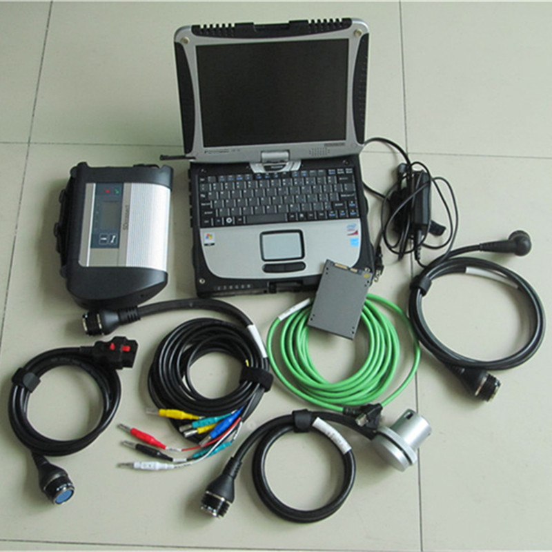 SD Connect Compact 4 Latest Xentry DTS Monaco WIS win10 Used laptop cf19 I5 CPU 4G