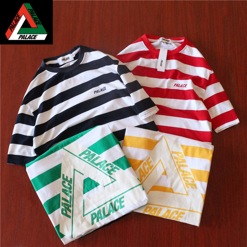 stripe triangle Palace classic color contrast men's and women's short sleeve T-shirt Street hip hop loose couple fashion t, White;black
stripe triangle Palace classic color contrast men's and women's short sleeve T-shirt Street hip hop loose couple fashion t, White;black