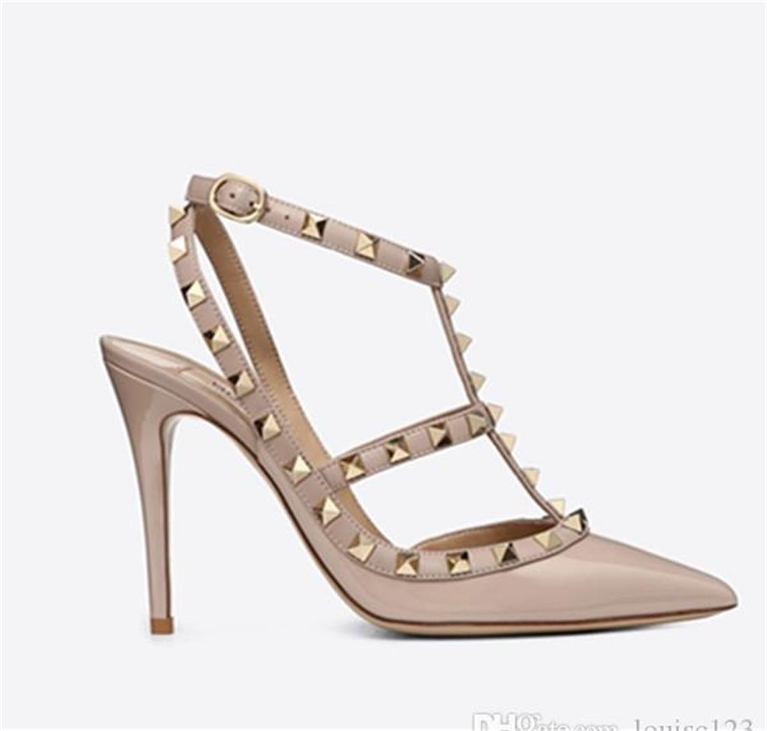 Sliders multi-color Logo letters Designer Pointed Toe Strap with Studs high heels matte Leather rivets Sandals Women Studded Strappy Dress Shoes valentine heel, Black
Sliders multi-color Logo letters Designer Pointed Toe Strap with Studs high heels matte Leather rivets Sandals Women Studded Strappy Dress Shoes valentine heel, Black