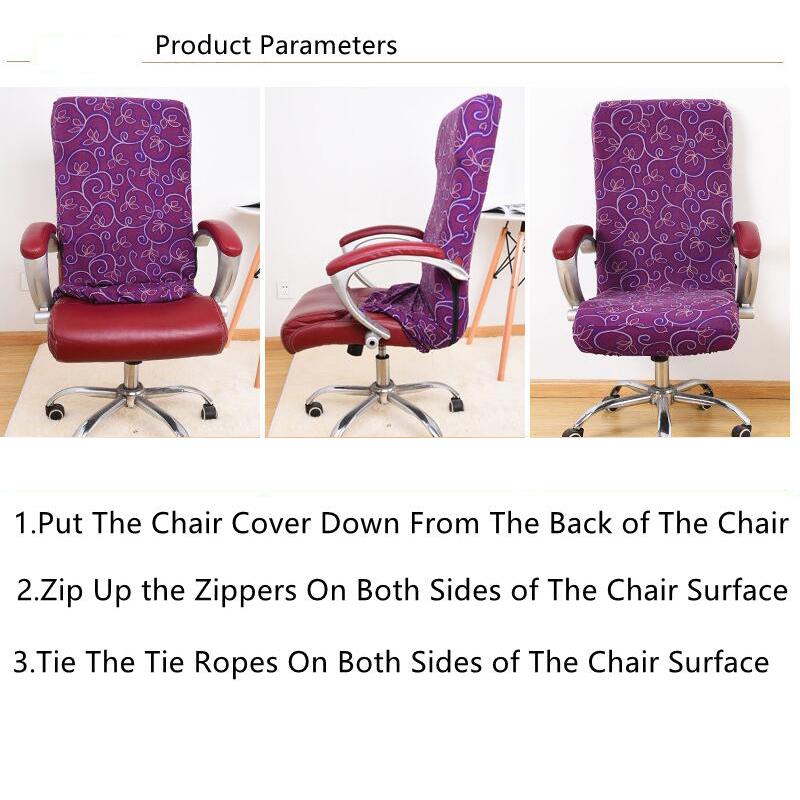 Chair Covers Stretch Polyester Cover Water Proof Solid Color For Arm Office Computer Funda Sillon
