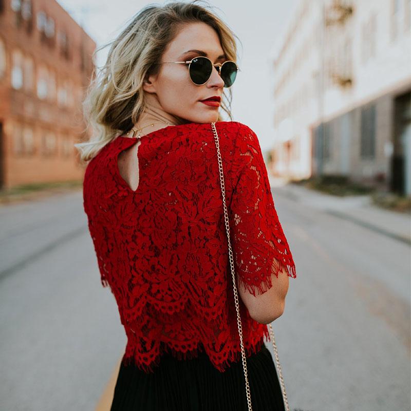 Women' Blouses & Shirts 2021 Red Loose Blouse Women Short Sleeve Chic Tops Casual Lace Shirt Fashion Crew Neck Female Office Clothing, Black
Women' Blouses & Shirts 2021 Red Loose Blouse Women Short Sleeve Chic Tops Casual Lace Shirt Fashion Crew Neck Female Office Clothing, Black