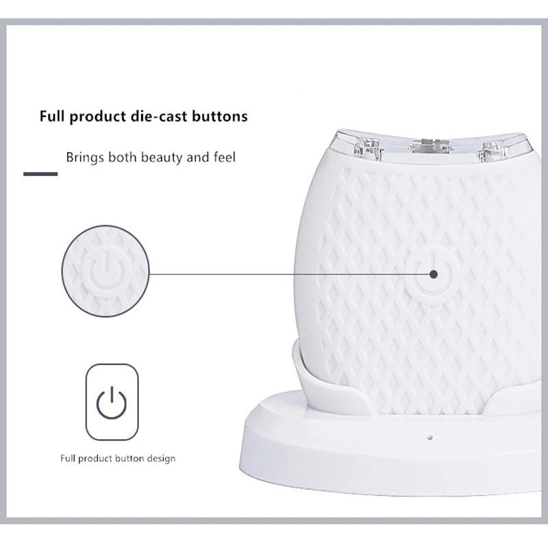 Silica gel 360 Degrees Intelligent Automatic Sonic Electric Toothbrush USB Rechargeable Ultrasonic U Type Tooth brush Clean Teeth Whitening