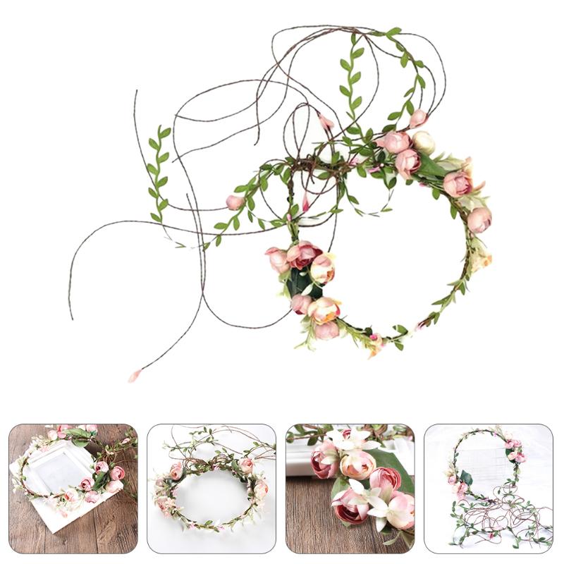 Decorative Flowers & Wreaths 1Pc Bride Garland Headdress Delicate Hair Wreath Wedding Pography
Decorative Flowers & Wreaths 1Pc Bride Garland Headdress Delicate Hair Wreath Wedding Pography