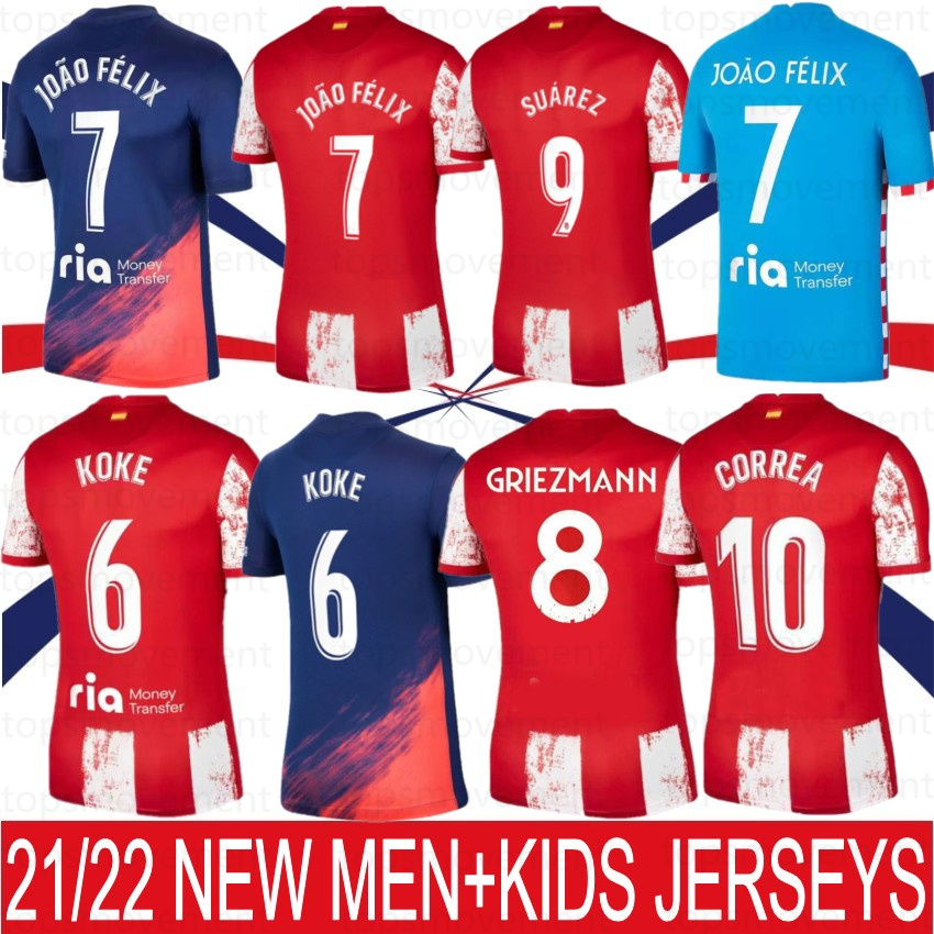 21 22 Atletico Soccer Jerseys SUAREZ GRIEZMANN JOÃO FÉLIX CORREA KOKE 2021 2022 Madrid M. Llorente Camisetas de Fútbol LEMAR CARRASCO Men Kids Kit Football Shirt S, Men qieerxi
21 22 Atletico Soccer Jerseys SUAREZ GRIEZMANN JOÃO FÉLIX CORREA KOKE 2021 2022 Madrid M. Llorente Camisetas de Fútbol LEMAR CARRASCO Men Kids Kit Football Shirt S, Men qieerxi