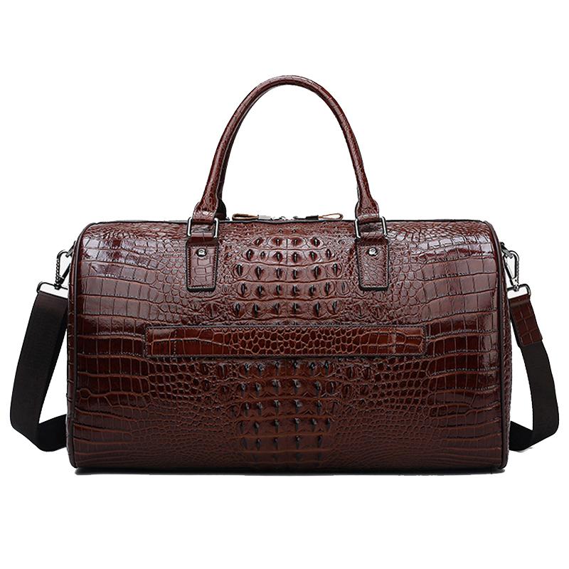 Duffel Bags 100% Genuine Leather Travel Bag Men Large Capacity Portable Male Alligator Real Natural Duffle Shoulder 2021, Black
Duffel Bags 100% Genuine Leather Travel Bag Men Large Capacity Portable Male Alligator Real Natural Duffle Shoulder 2021, Black