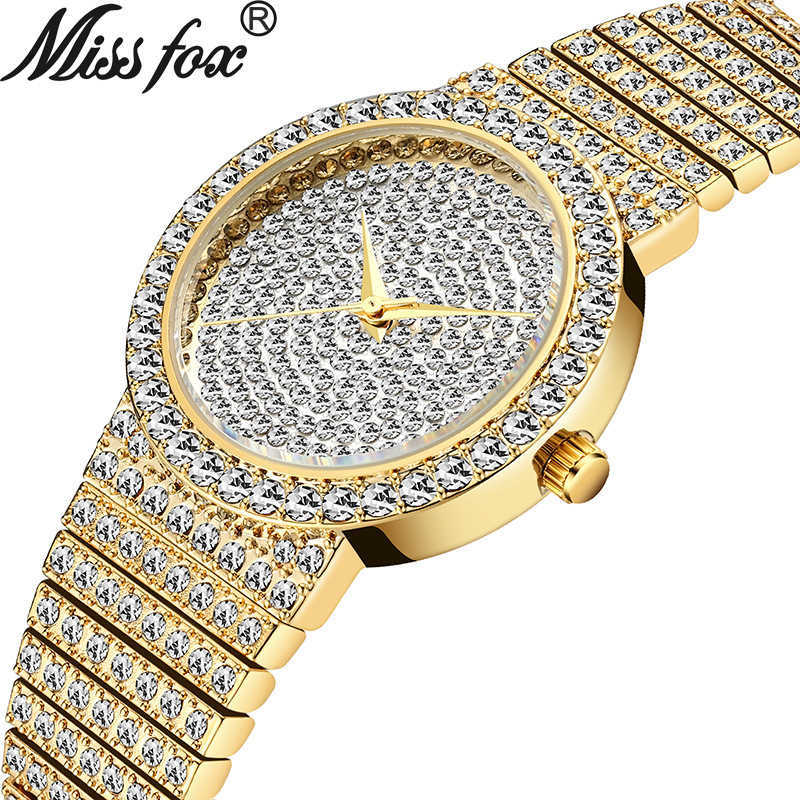 MISSFOX Top Brand Unique Watch Men 7mm Ultra Thin 30M Water Resistant Iced Out Round Expensive 34mm Slim Wrist Man Women Watch 210603, Gold
MISSFOX Top Brand Unique Watch Men 7mm Ultra Thin 30M Water Resistant Iced Out Round Expensive 34mm Slim Wrist Man Women Watch 210603, Gold