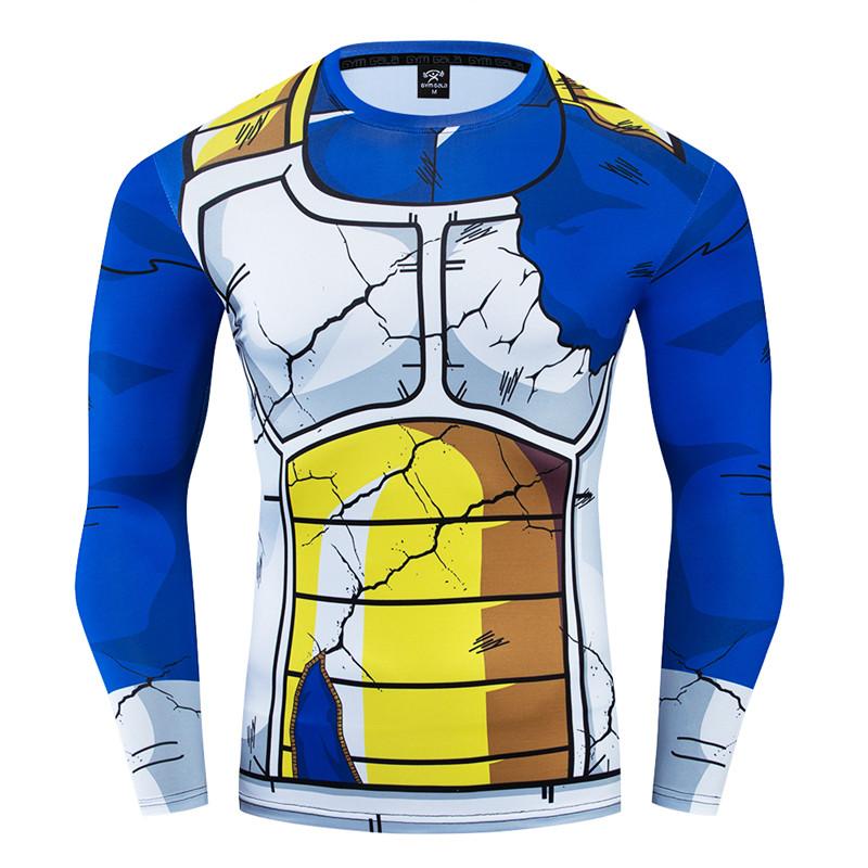 

Men' T-Shirts 18 Colors Men 3D Compression Tops Anime T-shirt Vegeta Son Goku Streetwear Fitness Leggings Shorts Sportwear TANKTOP -3XL, 61 d