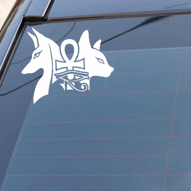 Ancient Egyptian Dogs Bastet Eye of Horus Car Sticker Automobiles Motorcycles Exterior Accessories Vinyl Decals for Honda Lada