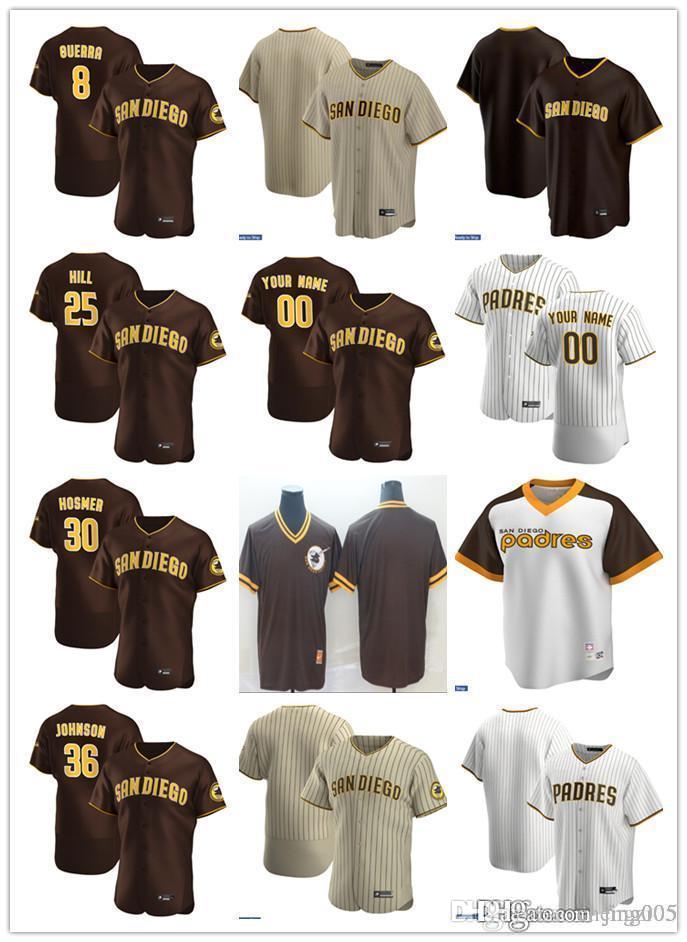 Men Women Youth 8 Javy Guerra 25 Tim Hill 30 Eric Hosmer 36 Pierce Johnson Custom Baseball Jersey Blank brown white beige, Blue;black
Men Women Youth 8 Javy Guerra 25 Tim Hill 30 Eric Hosmer 36 Pierce Johnson Custom Baseball Jersey Blank brown white beige, Blue;black
