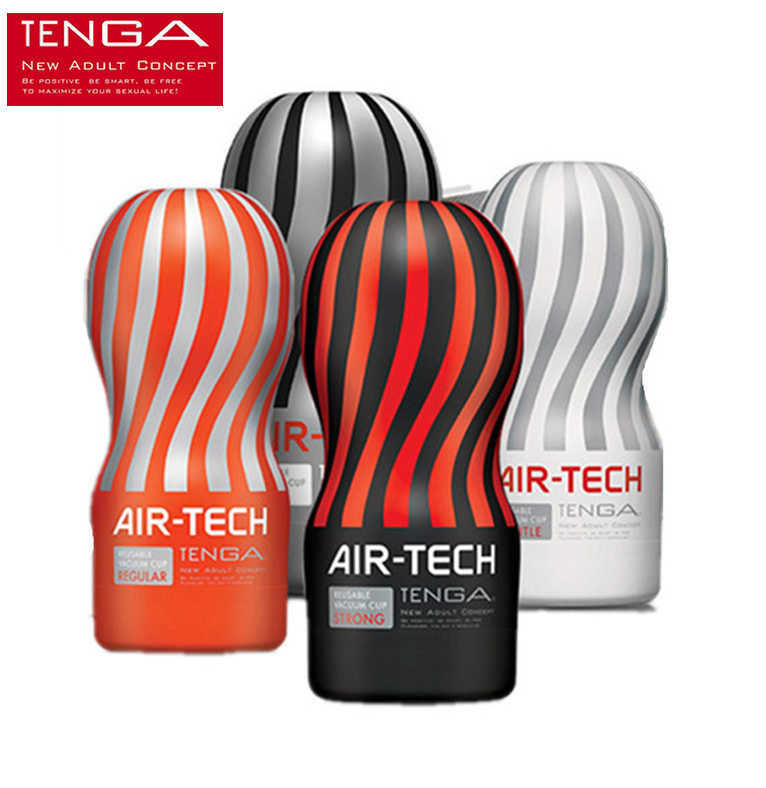 Tenga Réutilisable Aspirable Sexe Sex Cup Japon Original Air-Tech Soft Soft Silicone Vagin Real Pussy Patch Sexy Pocket Mâle Masturbator Coupe Se