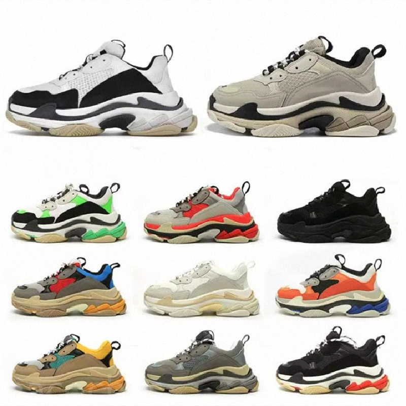 Womens Mens Triple S Shoes 17FW Sneaker Paris Black White Letter Colorful Blue Bright Red Rice Ash Grey Green Pink Retro Ladies Designer Casual Trainers tennis, 30
Womens Mens Triple S Shoes 17FW Sneaker Paris Black White Letter Colorful Blue Bright Red Rice Ash Grey Green Pink Retro Ladies Designer Casual Trainers tennis, 30