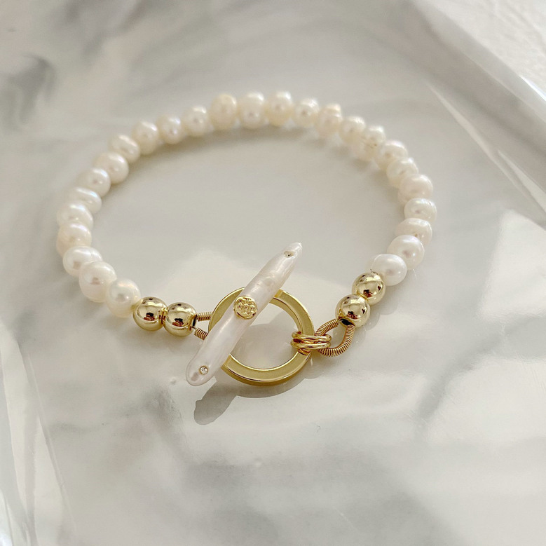 Top Quality Real 18K Gold Plated Brand Beaded Strands Natural Pearl Bead Bracelet Bracelets Bangle Cuff, Black
Top Quality Real 18K Gold Plated Brand Beaded Strands Natural Pearl Bead Bracelet Bracelets Bangle Cuff, Black