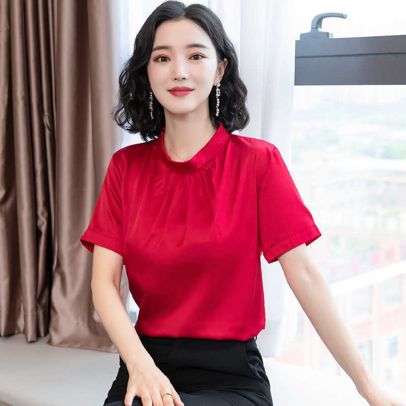 Korean Silk Women Blouses Shirt Satin Tops Woman Solid Top Plus Size Blusas Femininas Elegante 3XL 210604, Apricot
Korean Silk Women Blouses Shirt Satin Tops Woman Solid Top Plus Size Blusas Femininas Elegante 3XL 210604, Apricot