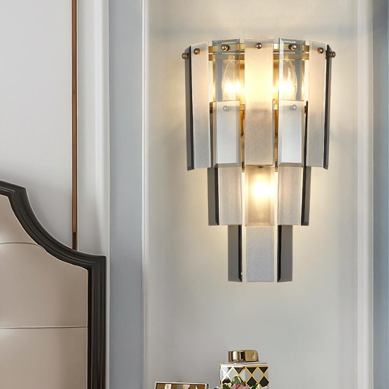 Frosted Glass Lamps For Wall Decor Bedroom Bedside Lamp Sconce On The Living Room Interior Lighting