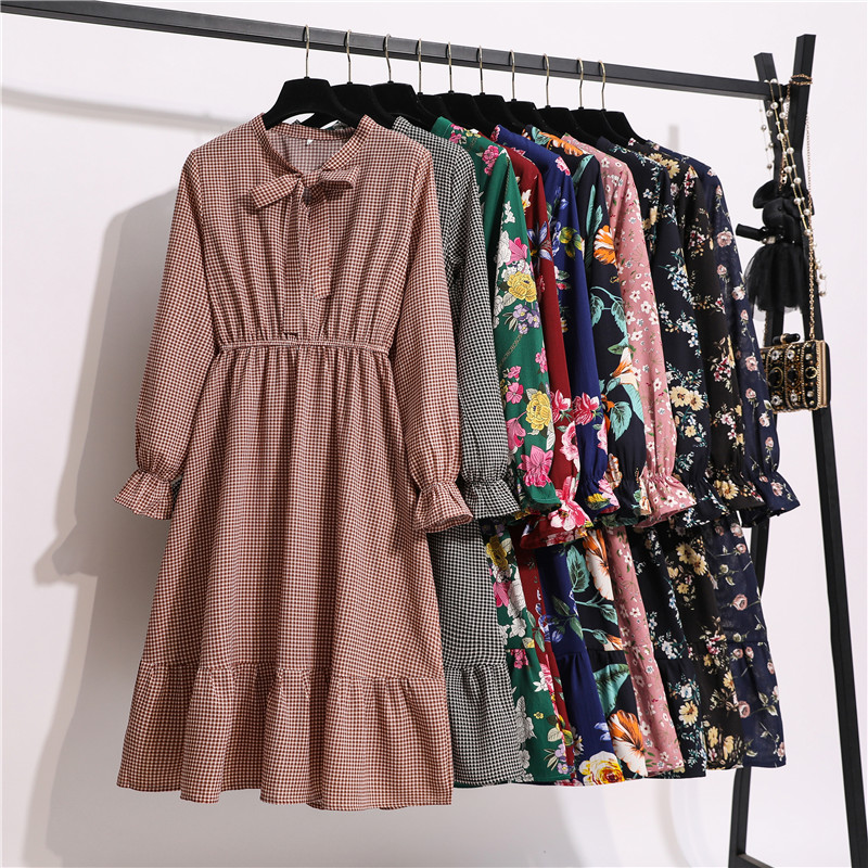 11 Style Beautiful Fashion Summer Women Long Sleeve Dress Retro Collar Casual High Waist Dresses Floral Print Chiffon Clothing, 703-black
11 Style Beautiful Fashion Summer Women Long Sleeve Dress Retro Collar Casual High Waist Dresses Floral Print Chiffon Clothing, 703-black