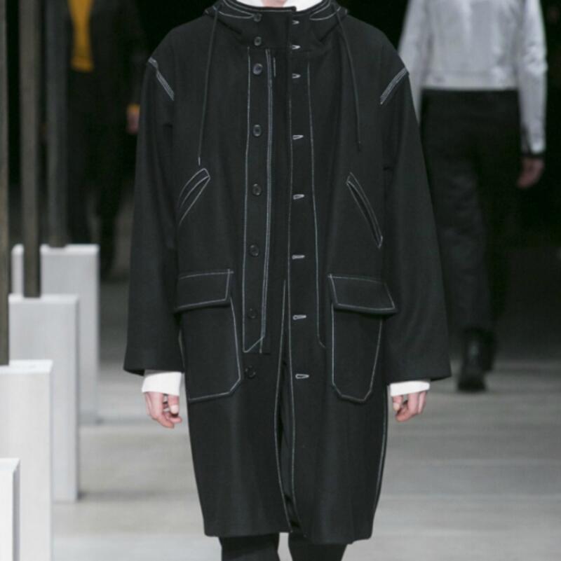 Men' Trench Coats / Spring Fashion Personalized Customization Large Size Mid-length Single-breasted White Line Coat /-6XL, Black
Men' Trench Coats / Spring Fashion Personalized Customization Large Size Mid-length Single-breasted White Line Coat /-6XL, Black