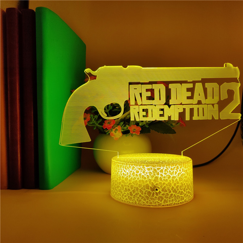 3D Desk Lamp RGB Gun Night Light LED Red Dead Redemption Nightlight APP Control Club Gaming Room Decoration Teenagers Fans Gift
3D Desk Lamp RGB Gun Night Light LED Red Dead Redemption Nightlight APP Control Club Gaming Room Decoration Teenagers Fans Gift