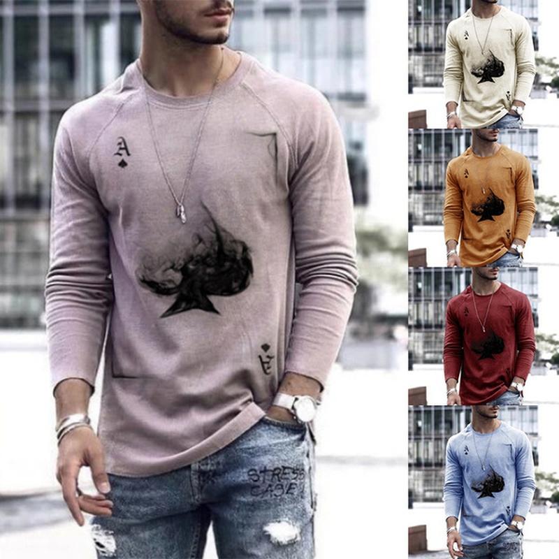 Long Sleeve T Shirts Men Print Round Neck Summer Mens Clothing Casual Ace Of Spades Slim Fit Tops Kawaii, D5v145fs
Long Sleeve T Shirts Men Print Round Neck Summer Mens Clothing Casual Ace Of Spades Slim Fit Tops Kawaii, D5v145fs
