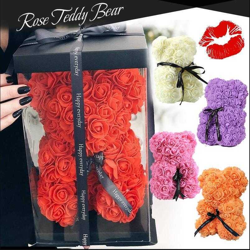 Creative Simulation Rose Teddy Bear Valentine's Day Gift 25 Cm Flower Bear Artificial Decoration Christmas Gift, As pictures
Creative Simulation Rose Teddy Bear Valentine's Day Gift 25 Cm Flower Bear Artificial Decoration Christmas Gift, As pictures