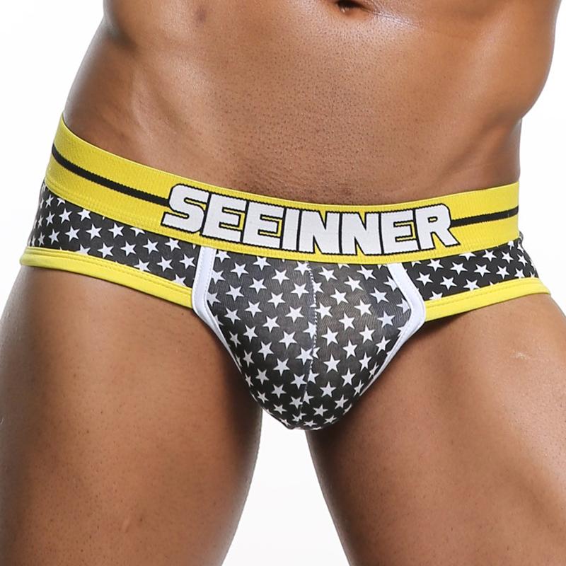 Underpants Men Underwear Briefs Cotton Star Printing Bikini Gay Male Panties Man Sleepwear, Blue
Underpants Men Underwear Briefs Cotton Star Printing Bikini Gay Male Panties Man Sleepwear, Blue