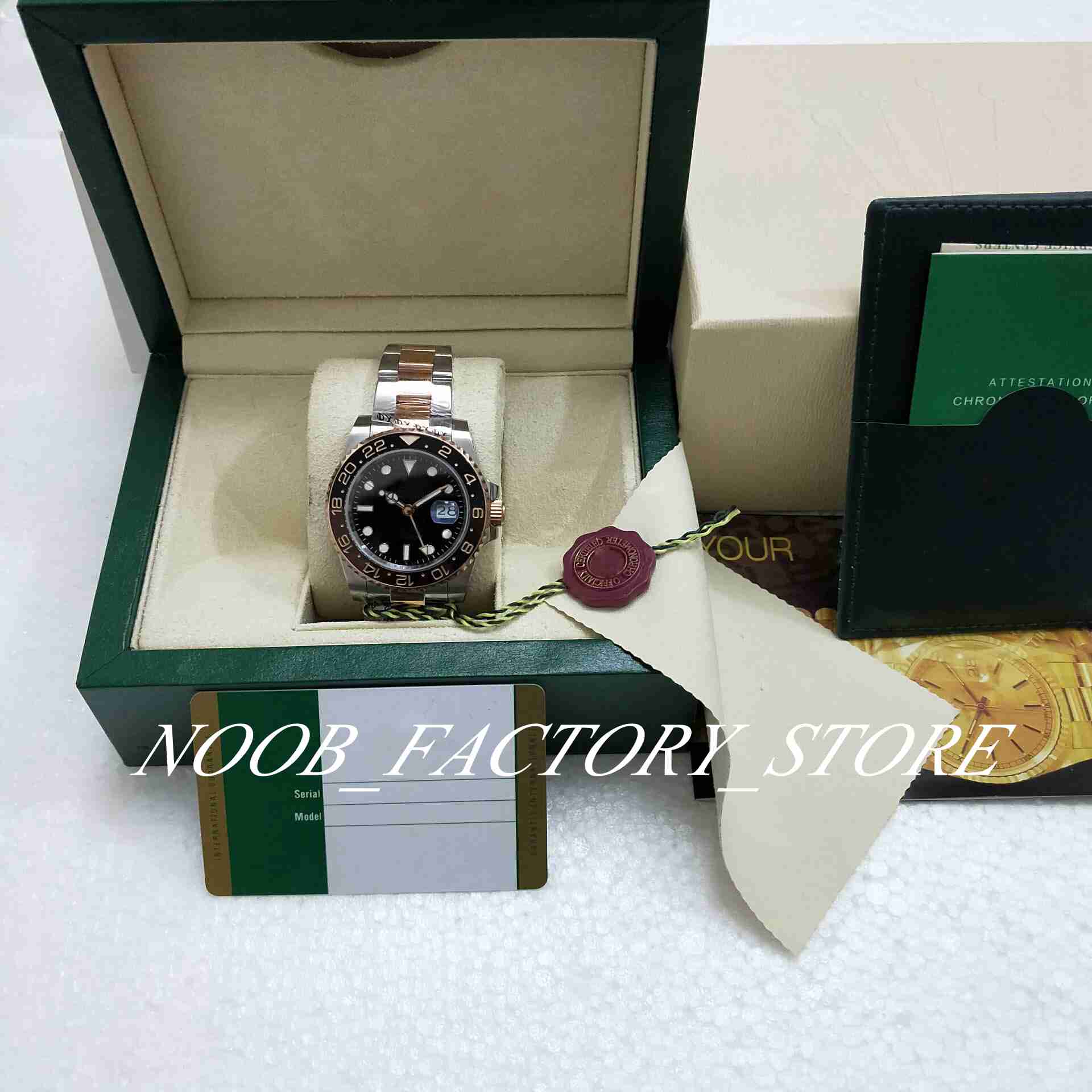 NEW Style Watch men Christmas Gift 40mm Rose gold black-brown Ceramic Bezel ETA 2813 Movement Automatic Men's watches with Original box, 01
NEW Style Watch men Christmas Gift 40mm Rose gold black-brown Ceramic Bezel ETA 2813 Movement Automatic Men's watches with Original box, 01