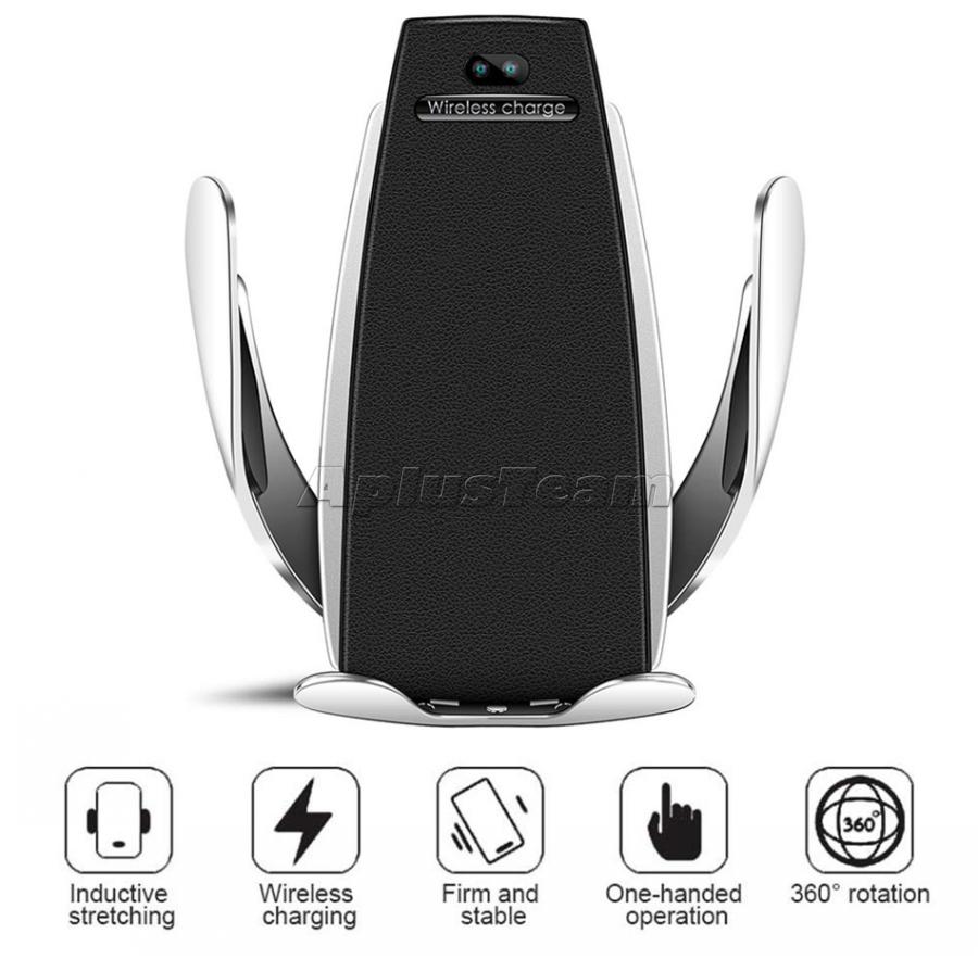 Wireless Car Charger socket holder S5 Automatic Clamping Fast Charging Phone Holder Mount in Car for Smart Phones for samsung New
Wireless Car Charger socket holder S5 Automatic Clamping Fast Charging Phone Holder Mount in Car for Smart Phones for samsung New