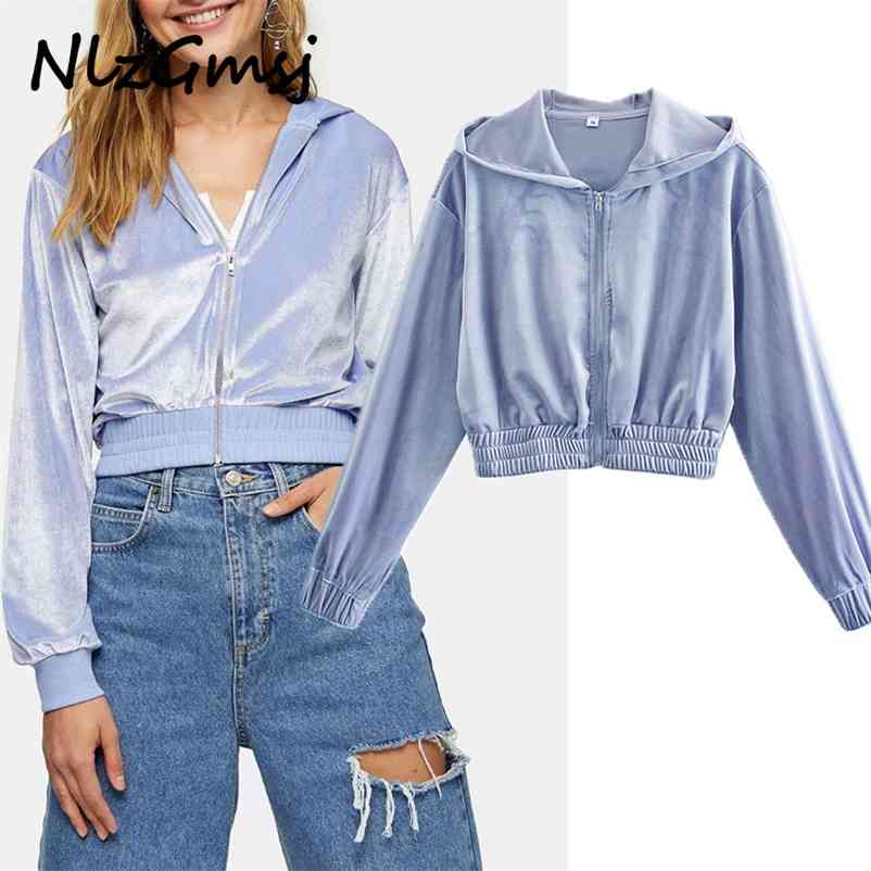 Sweatshirt Women Hooded Short Sports Fashion Slim Long Sleeve Hoodies Coat Spring Solid Tops 210628, As picture
Sweatshirt Women Hooded Short Sports Fashion Slim Long Sleeve Hoodies Coat Spring Solid Tops 210628, As picture