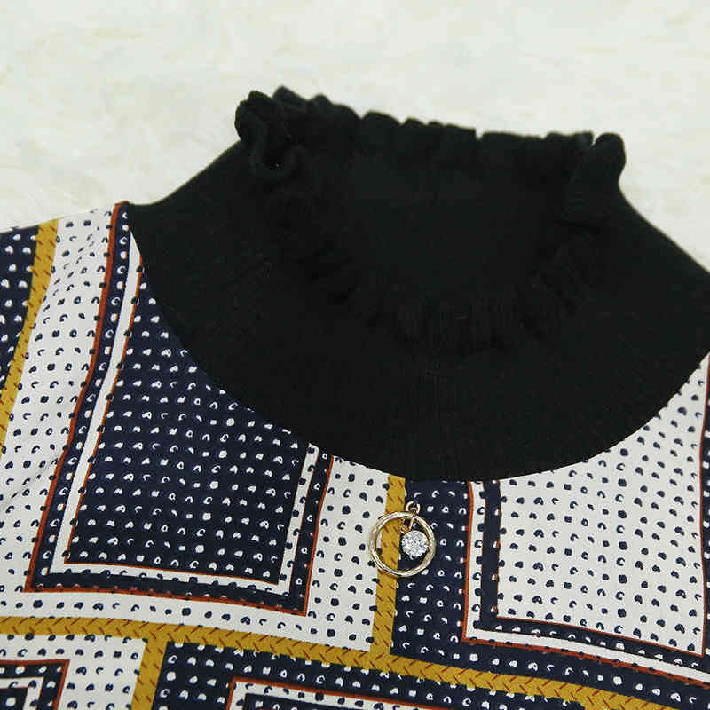 Spring Autumn Fashion Casual Long Sleeve Chiffon Female Tops Striped Plaid Women Blouse Shirt Blusas 0715 40 210518