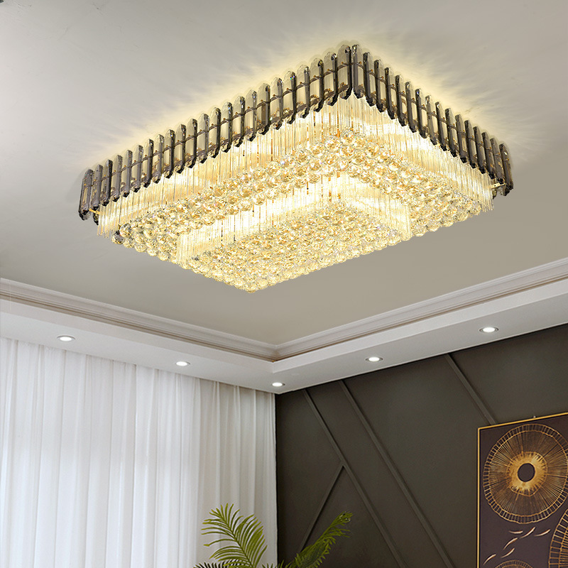 

Postmodern light luxury crystal Chandeliers living room 2022 new lamp simple modern atmosphere bedroom dining room ceiling