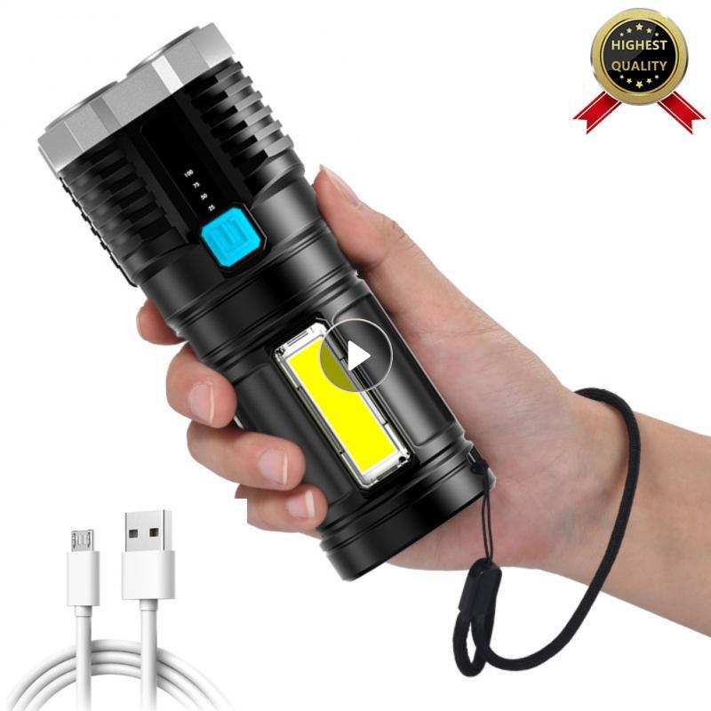 Flashlights Torches High Power Led 4-core Super Bright Long-range Light Torch USB Portable Outdoor Camp Waterproof Spotlights
Flashlights Torches High Power Led 4-core Super Bright Long-range Light Torch USB Portable Outdoor Camp Waterproof Spotlights