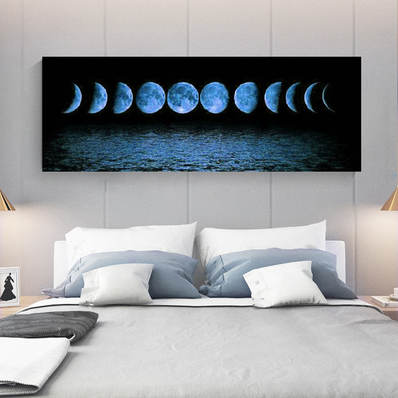 Large Size Abstract Moon Picture Canvas Painting Wall Art Posters And Prints For Living Room Study Decoration Cudaros No Frame