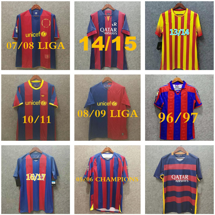 96 97 Barcelona retro soccer jersey FIGO RONALDINHO MESSI RONALDO 08 09 07 91 92 Koeman Classic RIVALDO Henry Laudrup Guardiola XAVI PIQUE 1899 1999 Stoitchkov, Red 
96 97 Barcelona retro soccer jersey FIGO RONALDINHO MESSI RONALDO 08 09 07 91 92 Koeman Classic RIVALDO Henry Laudrup Guardiola XAVI PIQUE 1899 1999 Stoitchkov, Red