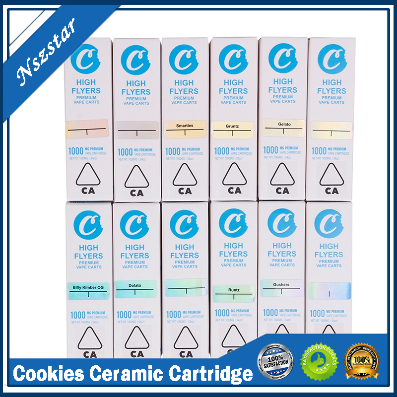 Cookies Carts High Flyers Vape Atomizer Cartridges Thick Oil TH205 Ceramic Coil 1ml 0.8ml Empty Glass Tank Packaging For 510 Thread Battery Pen Kit
Cookies Carts High Flyers Vape Atomizer Cartridges Thick Oil TH205 Ceramic Coil 1ml 0.8ml Empty Glass Tank Packaging For 510 Thread Battery Pen Kit