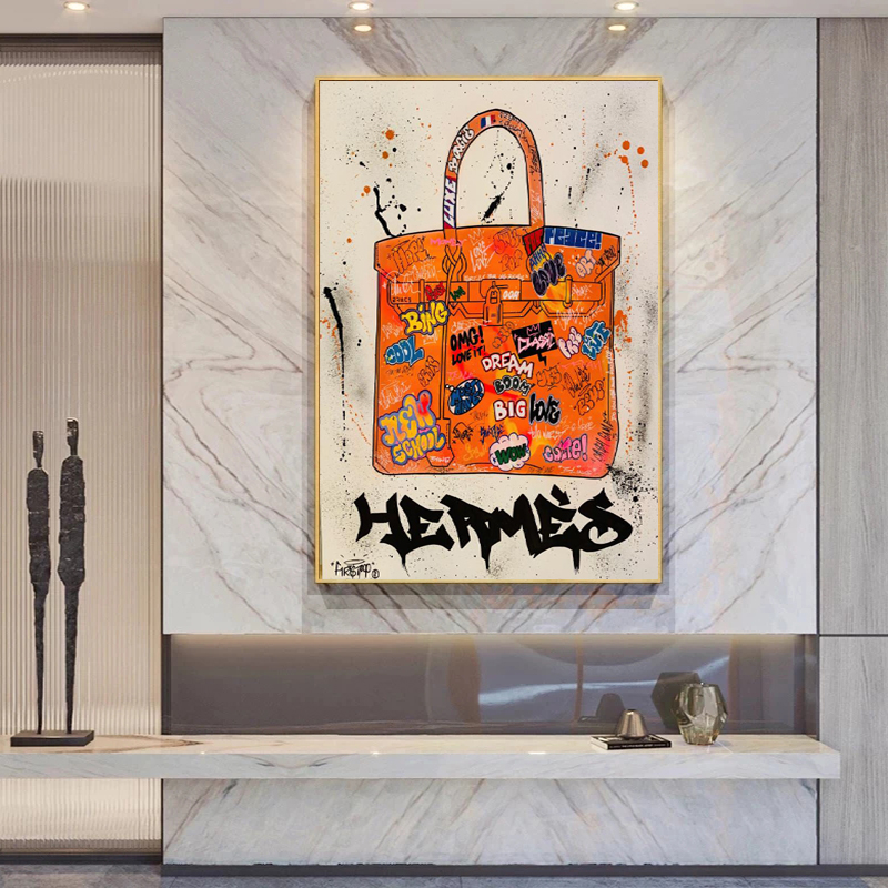 Modern Graffiti Bag Painting Minimalist Decor Cuadros Posters Prints House Room Decoration Pictures Photo Printing Drop Shipping