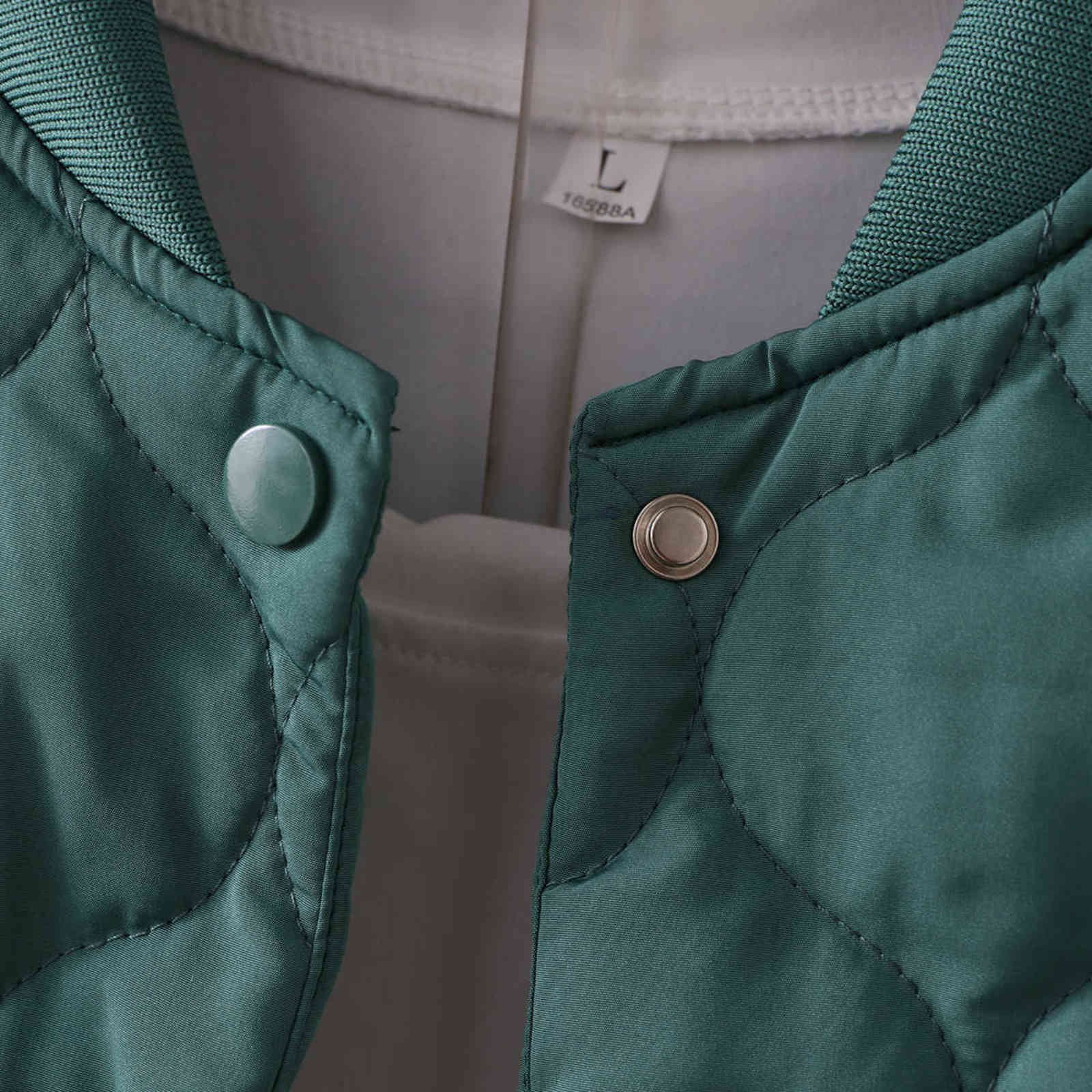 Women Clothing Short Parka Plus Size Autumn Winter Loose Anti-Static Cotton-Padded Jacket Fashion Sweet Quilted Coat 211104