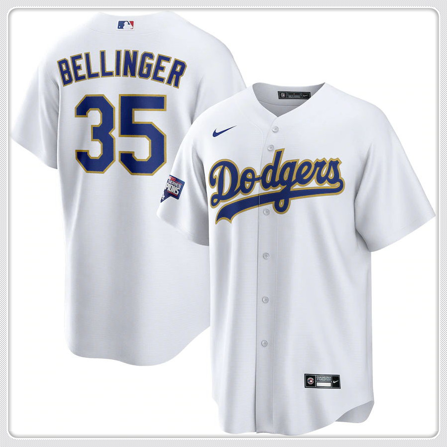 Mookie Betts Cody Bellinger Clayton Kershaw Jersey Turner Corey Seager 2021 Gold Program Replica 35, Blue;black
Mookie Betts Cody Bellinger Clayton Kershaw Jersey Turner Corey Seager 2021 Gold Program Replica 35, Blue;black