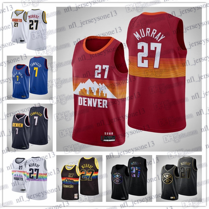 Custom Denvers Men women youth 2020-21 Nuggetss 7 Facundo Campazzo 27 Jamal Murray Red City Jersey
Custom Denvers Men women youth 2020-21 Nuggetss 7 Facundo Campazzo 27 Jamal Murray Red City Jersey