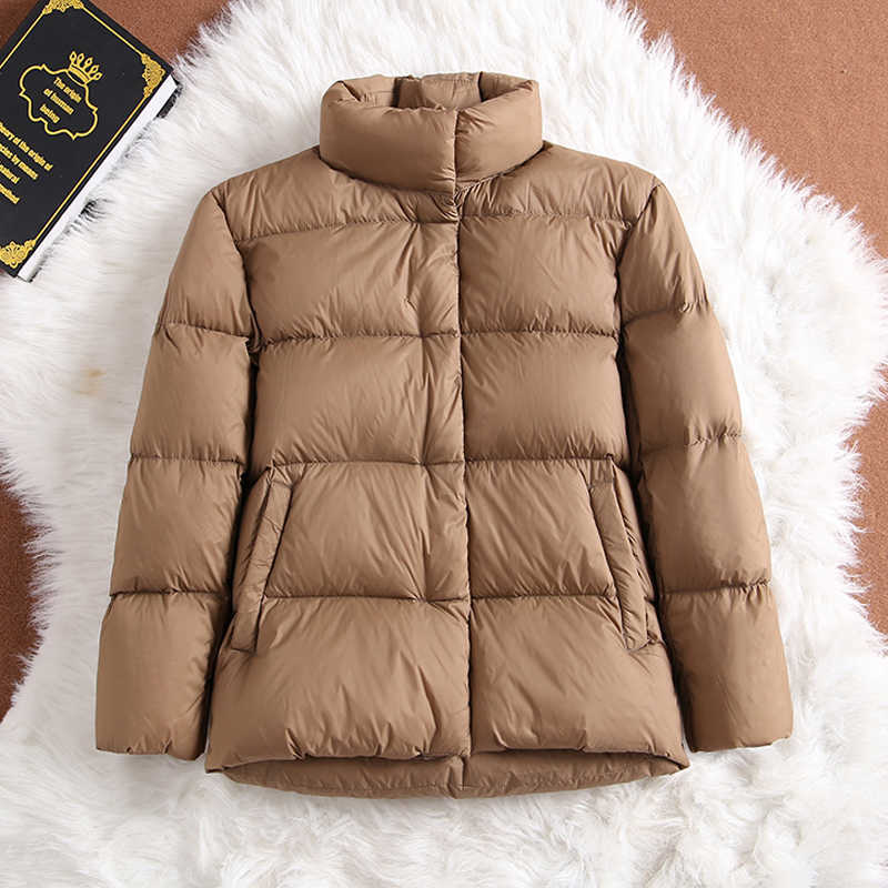 Winter Down Jacket Women Puffer Jacket Light Slim Warm Down Coats Female Casual Tops Winter Plus Size Parka for Women 210819